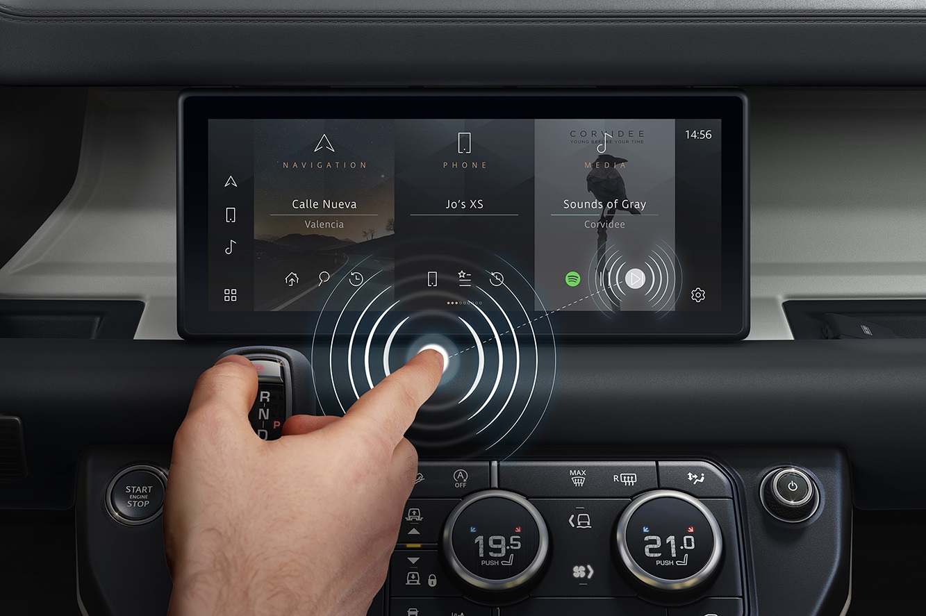 Image for Jaguar Land Rover Develops Contactless Touchscreen To Help Fight Bacteria And Viruses
