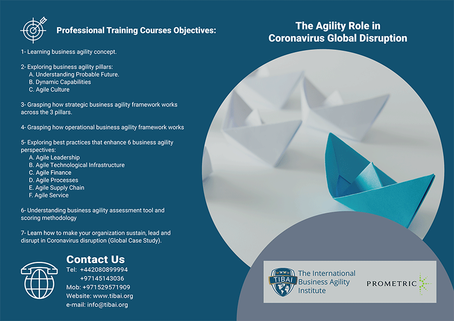 Image for Move From Being Fragile To Be Agile In COVID-19 Challenge – TIBAI Professional Training Courses