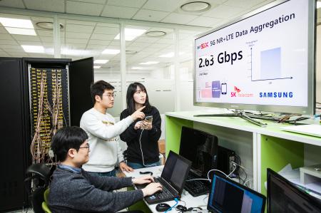 Image for SK Telecom and Samsung Completed 4G-5G Network Dual Connectivity Test Achieving 2.7Gbps