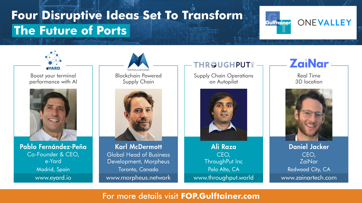 Image for Four Tech Start-Up Winners Set To Transform The Ports And Logistics Sector By Piloting Projects With Gulftainer