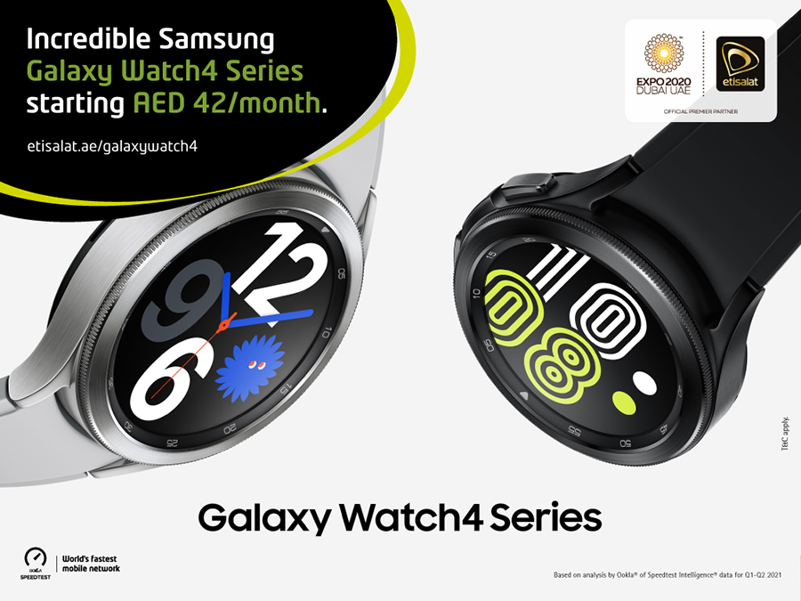 Image for Etisalat Announces The Availability Of Samsung Galaxy Watch4 Series For Purchase Across The UAE